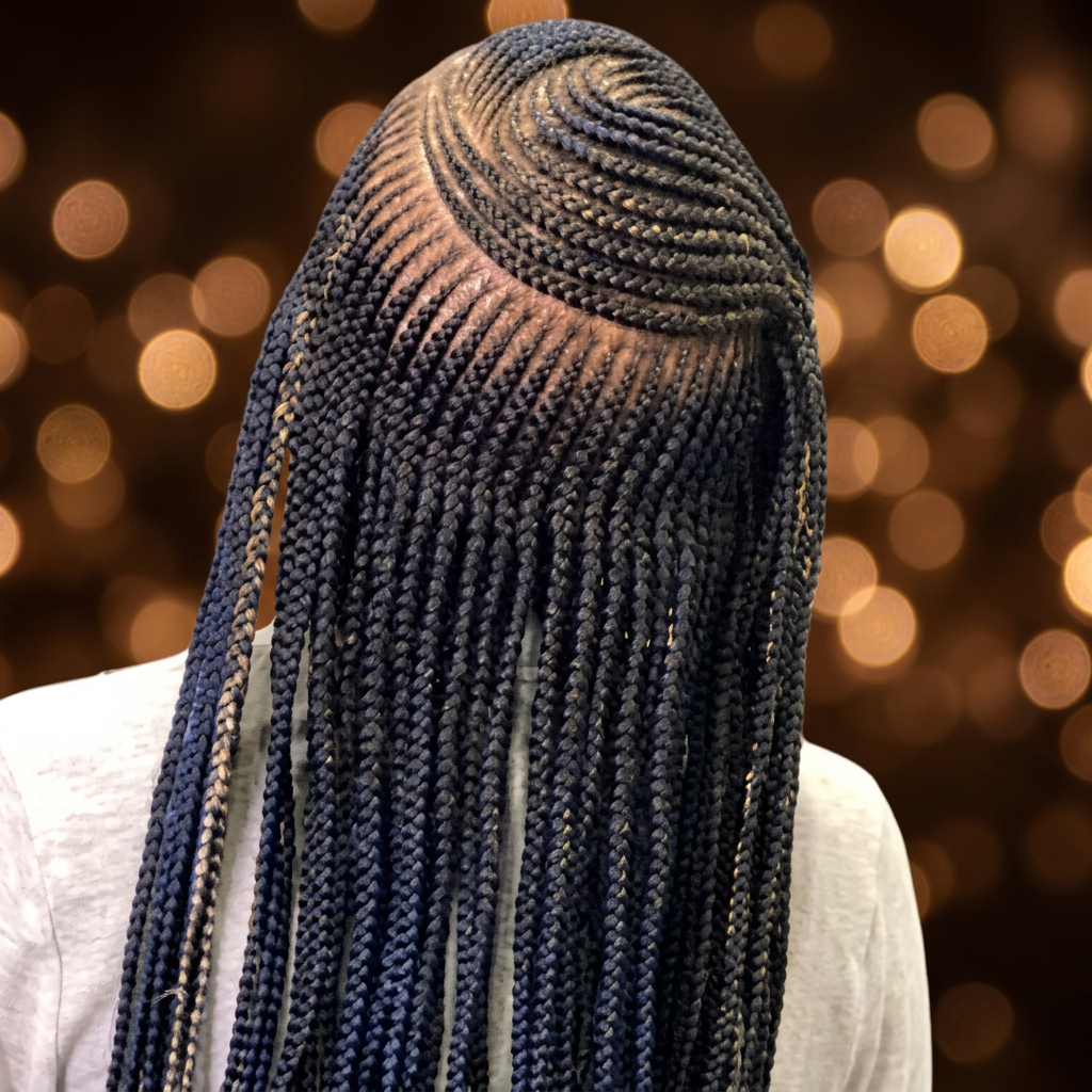 Three Layers Cornrows Braids styled at Precious Hair Braiding